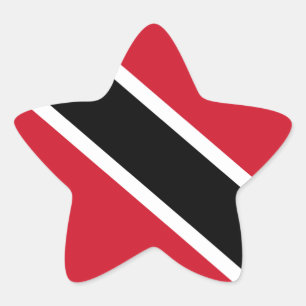 Vlag Trinidad en Tobago Ster Sticker
