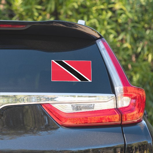 Vlag Trinidad en Tobago Sticker (Auto Zijkant)