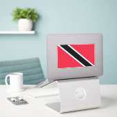 Vlag Trinidad en Tobago Sticker (Laptop op bureau)