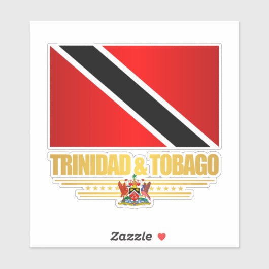 Vlag Trinidad en Tobago Sticker (Vel)