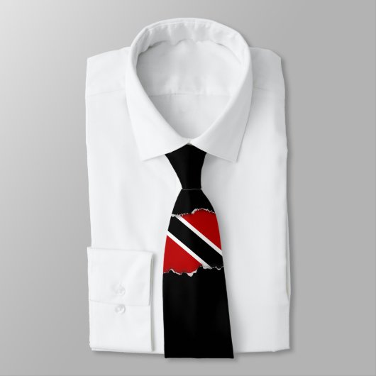 Vlag Trinidad en Tobago Stropdas (Gebonden)