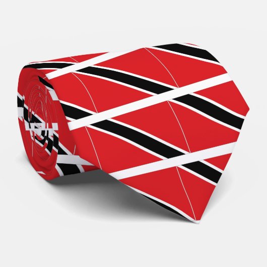 Vlag Trinidad en Tobago Stropdas (Opgerold)