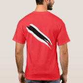 Vlag Trinidad en Tobago T-shirt (Achterkant)