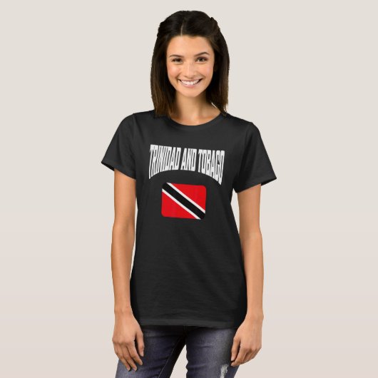 Vlag Trinidad en Tobago T-shirt (Voorkant volledig)