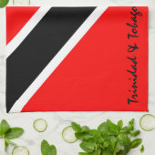 Vlag Trinidad en Tobago Theedoek (Gevouwen)