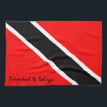 Vlag Trinidad en Tobago Theedoek<br><div class="desc">Keukenhanddoek van Trinidad en Tobago met een klassiek T&T-vlagontwerp.Tekst kan worden aangepast.Deze handdoek is een must voor alle T&T-keukens! Haal er vandaag een of meer voor jezelf,  je familie of een vriend.</div>