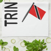 Vlag Trinidad en Tobago Theedoek (Gevouwen)