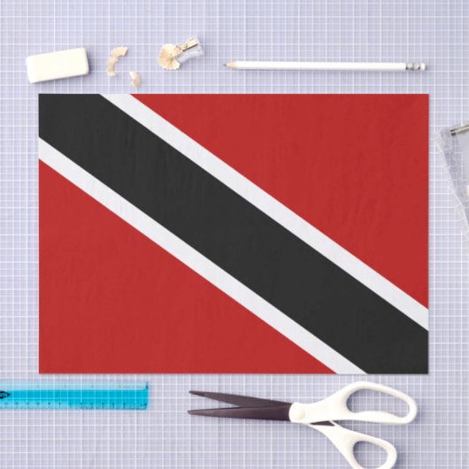 Vlag Trinidad en Tobago Tissuepapier (Craft)