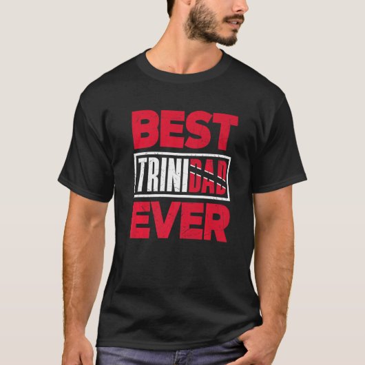 Vlag Trinidad en Tobago Trinidadian Best Trinidad T-shirt (Voorkant)