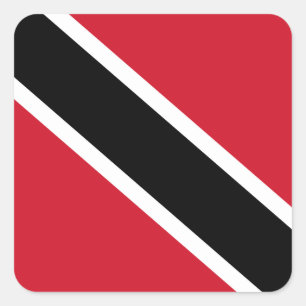 Vlag Trinidad en Tobago Vierkante Sticker