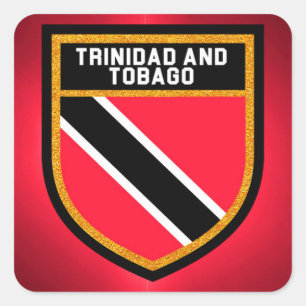 Vlag Trinidad en Tobago Vierkante Sticker