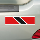 Vlag Trinidad Tobago Bumpersticker (Op auto)