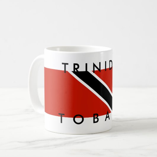 vlag trinidad tobago naam koffiemok (Voorkant links)