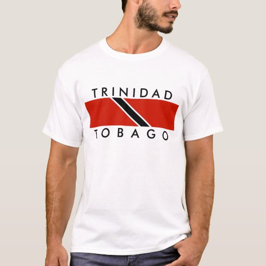 vlag trinidad tobago naam t-shirt (Voorkant)