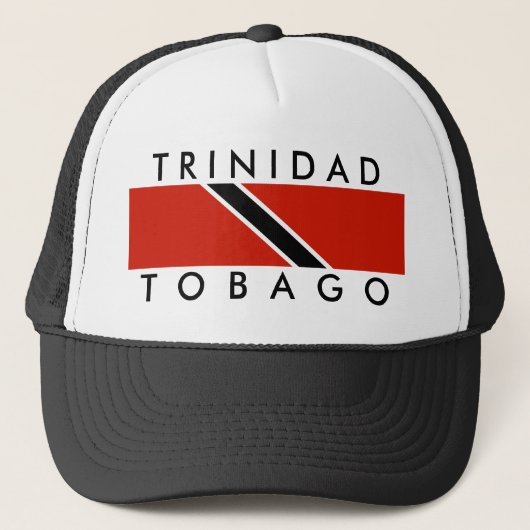 vlag trinidad tobago naam trucker pet (Voorkant)