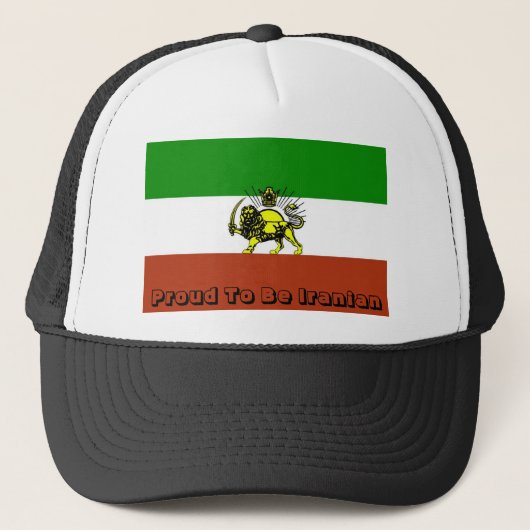 Vlag, trots om Iraans te zijn Trucker Pet (Voorkant)