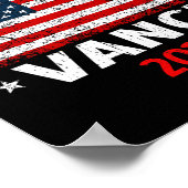 Vlag Trump Vance 2024 VP Vice President Poster (Hoek)