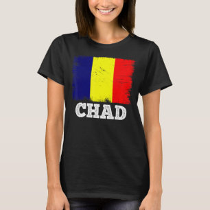 vlag Tsjaad: Tsjaadse achterlandvlag Tsjaad T-shirt