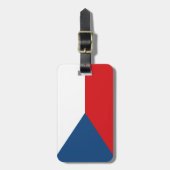 vlag Tsjechië Bagagelabel (Voorkant verticaal)