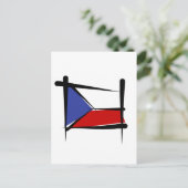 Vlag Tsjechië Briefkaart (Staand voorkant)