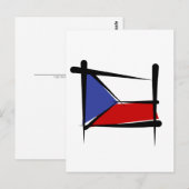 Vlag Tsjechië Briefkaart (Voorkant / Achterkant)