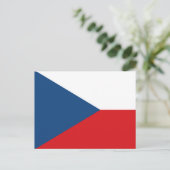 vlag Tsjechië Briefkaart (Staand voorkant)