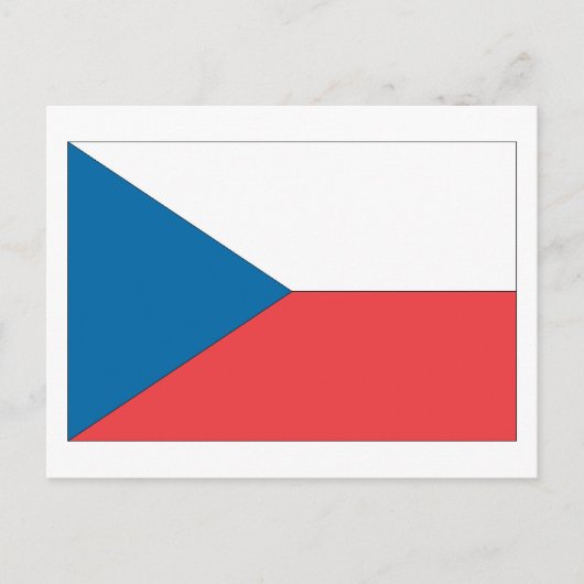 vlag Tsjechië Briefkaart (Voorkant)
