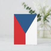 vlag Tsjechië Briefkaart (Staand voorkant)