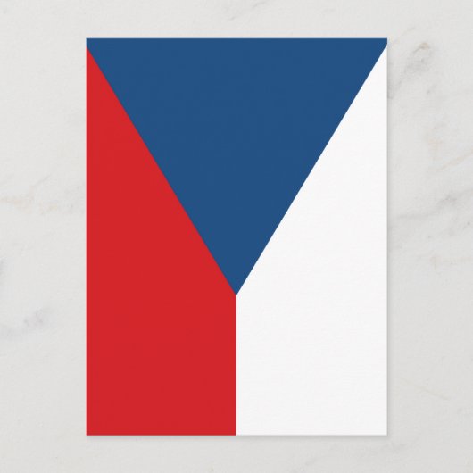 vlag Tsjechië Briefkaart (Voorkant)