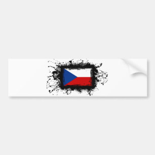 vlag Tsjechië Bumpersticker