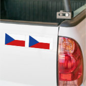 vlag Tsjechië Bumpersticker (Op Truck)