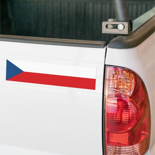 vlag Tsjechië Bumpersticker (Op Truck)