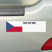 vlag Tsjechië Bumpersticker (Op auto)