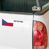 vlag Tsjechië Bumpersticker (Op Truck)