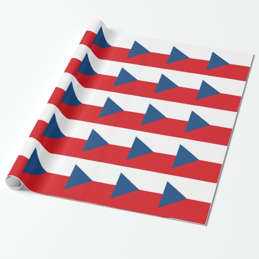 vlag Tsjechië Cadeaupapier (Uitgerold)