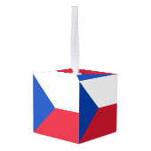vlag Tsjechië Decoratie (Achter hoekig)