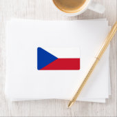 vlag Tsjechië Etiket (Insitu)
