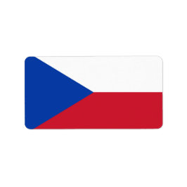 vlag Tsjechië Etiket