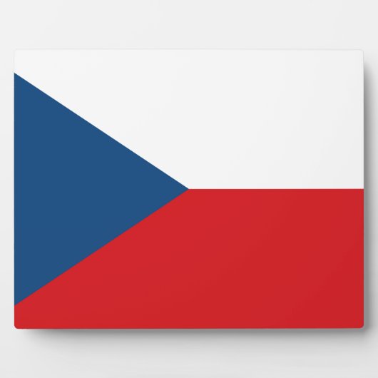vlag Tsjechië Fotoplaat (Voorkant)