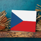vlag Tsjechië Fotoplaat (Zijkant)