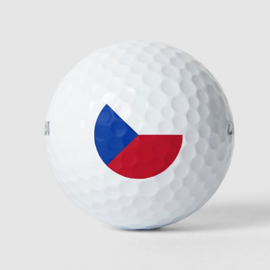vlag Tsjechië Golfballen (Voorkant)