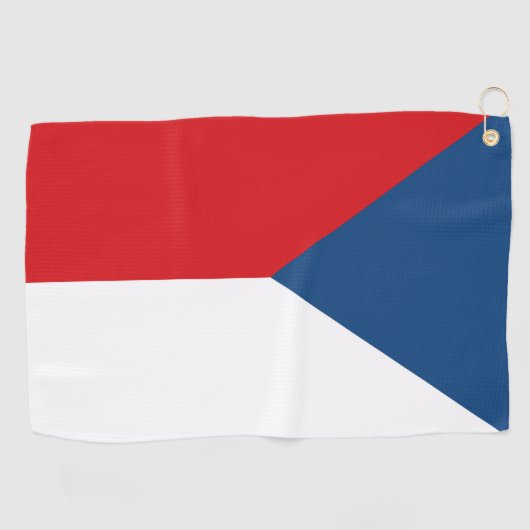 vlag Tsjechië Golfhanddoek (Horizontaal)
