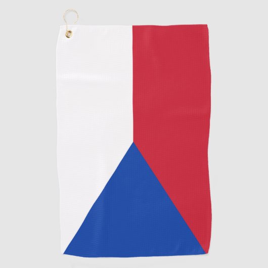 vlag Tsjechië Golfhanddoek (Voorkant)