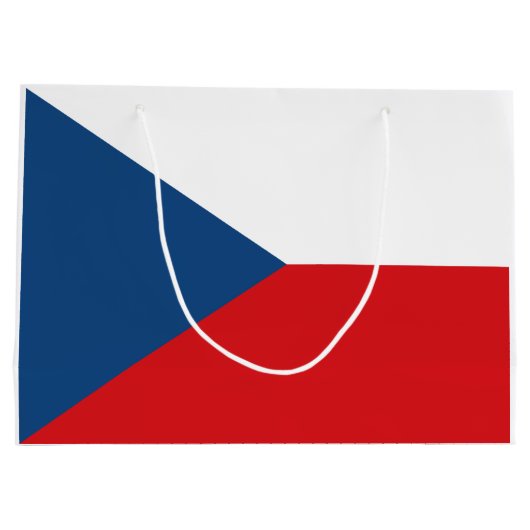 vlag Tsjechië Groot Cadeauzakje (Achterkant)