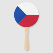 vlag Tsjechië Handwaaier (Achterkant)
