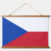 vlag Tsjechië Hangend Wandkleed (Voorkant)