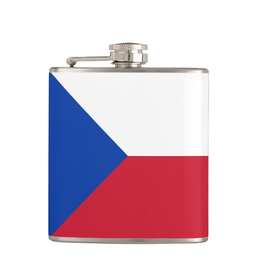 vlag Tsjechië Heupfles (Voorkant)