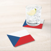 vlag Tsjechië Kartonnen Onderzetters (Insitu)