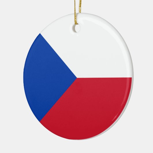 vlag Tsjechië Keramisch Ornament (Links)