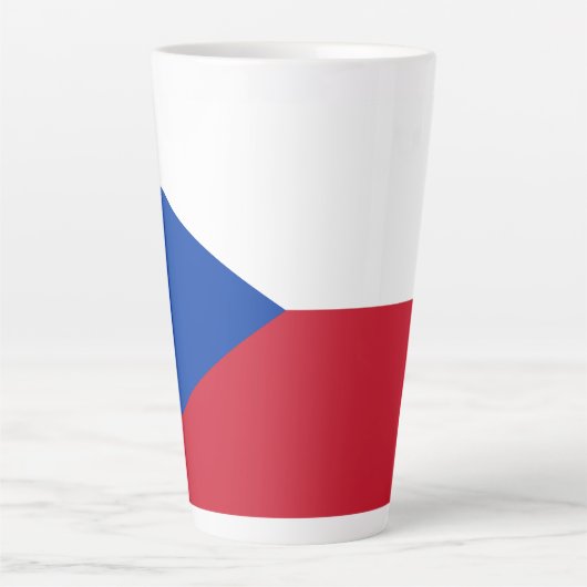 vlag Tsjechië Latte Mok (Voorkant)